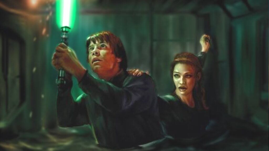 Mara Jade and Luke Skywalker